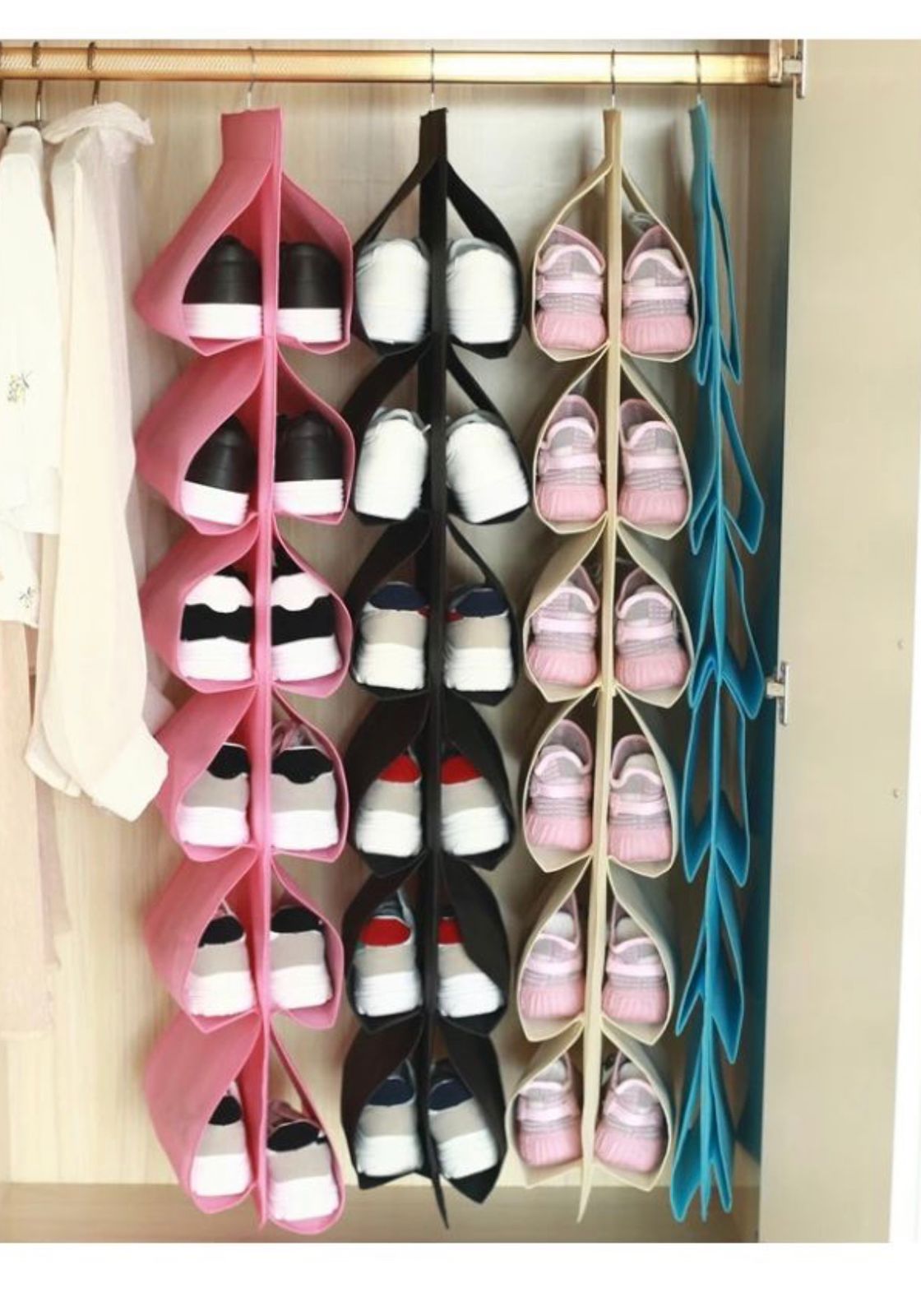 Organizador Zapatos Zapatero Colgante Puerta Closet 24 Pares