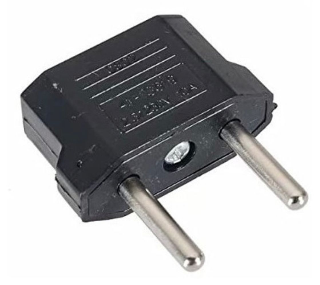 Adaptador Enchufe Universal Europeo Americano Negro - Gianpa