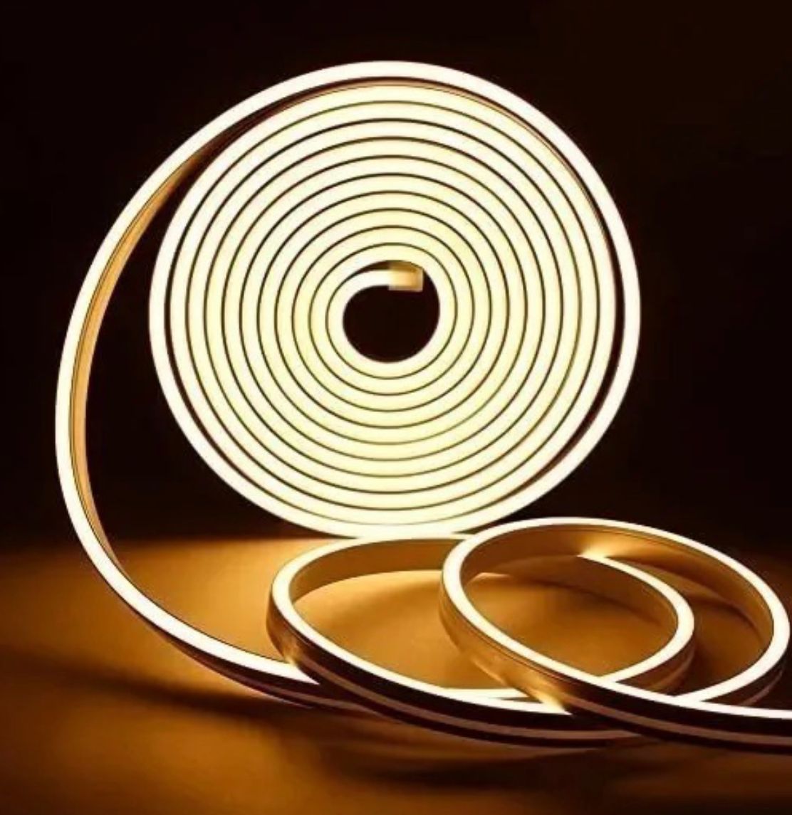 Tira Luz Led Neon 5 Metros Flexible Con Transformador 12v