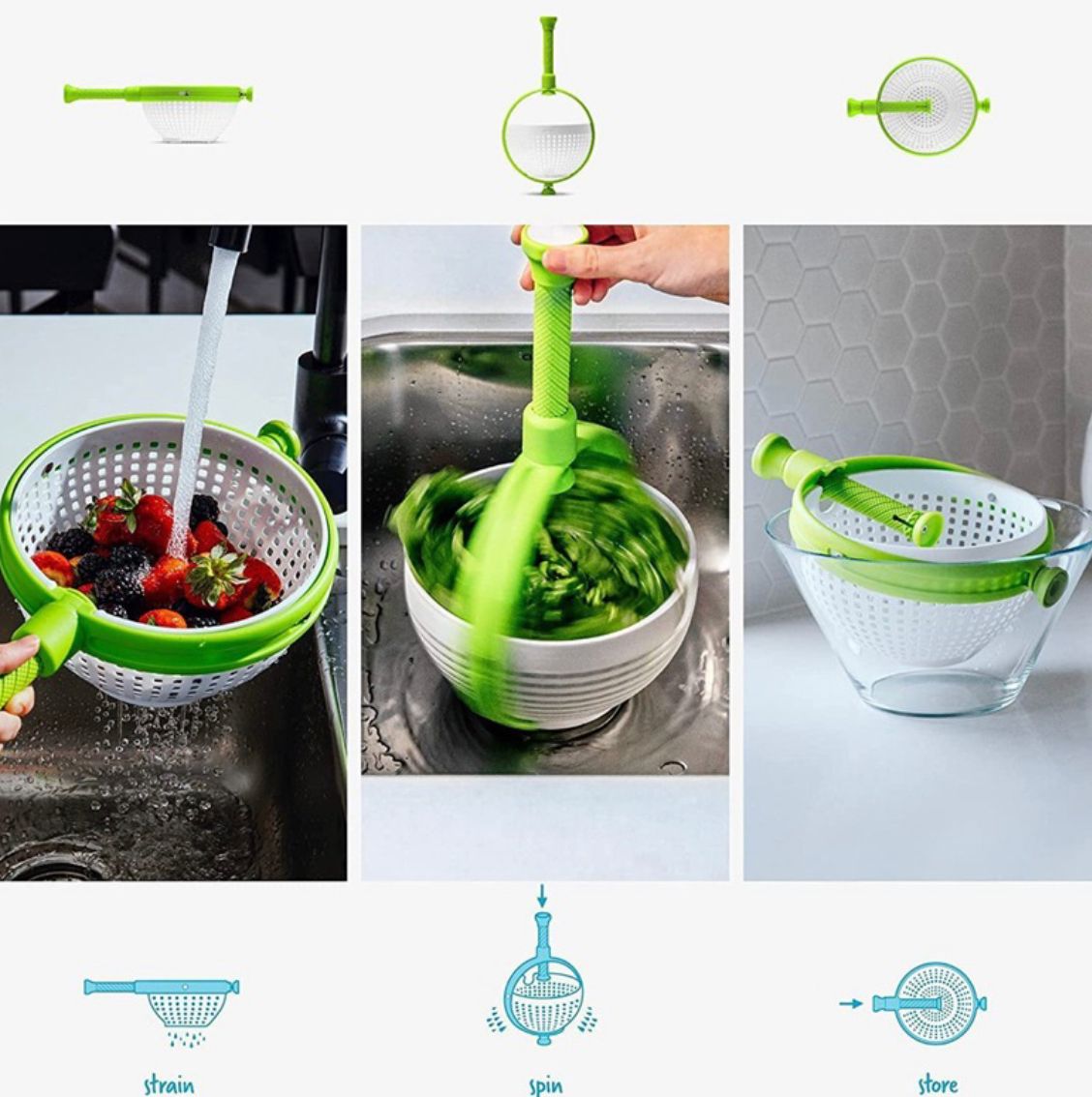 Ensalada Spinner Cocina Vegetal Spinner Escurridor