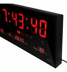 Reloj Digital Pared Led Jh3615 Fecha Temperatura Mediano