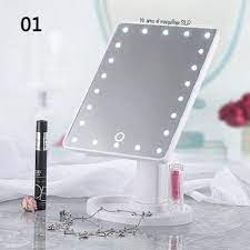 Espejo De Maquillaje Con Luz Led Rectangular