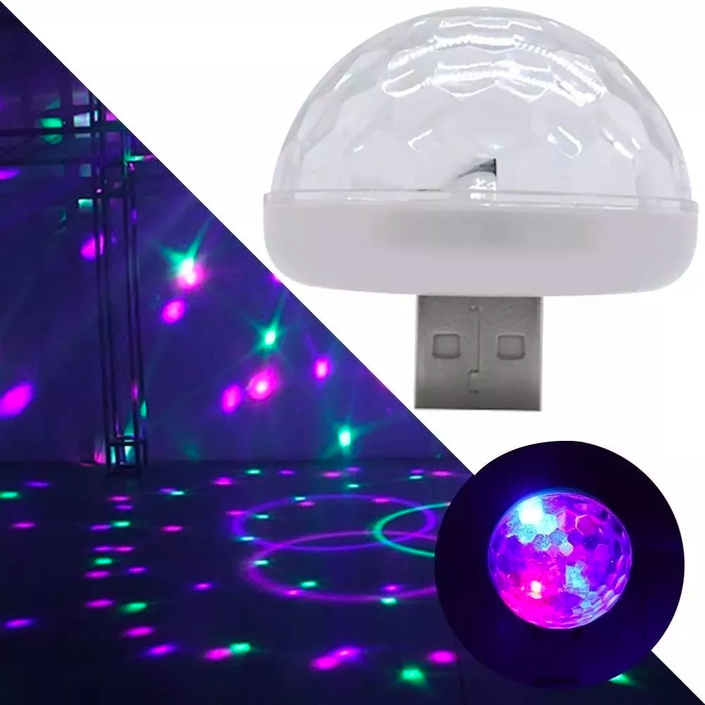 Bola Disco Mini Discoteca Usb Auto