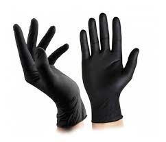 Guantes De Nitrilo Negros Caja 100 Und