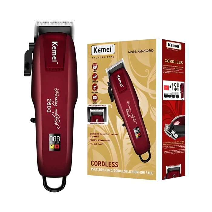 Maquina Cortadora De Pelo Profesional Kemei Km-2600 Barberia KEMEI