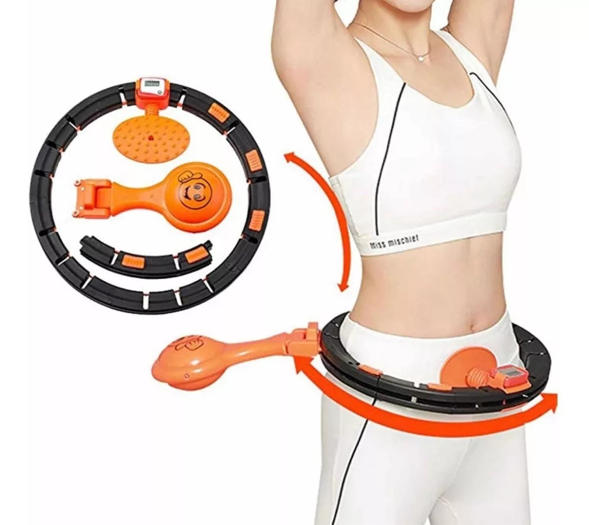 Aro Fitness, Smart Hula Hoop Ajustable Marca Vueltas Training