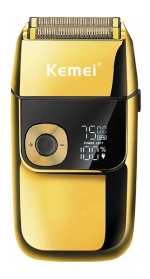 Máquina afeitadora Kemei KM-2028 dorada 100V/240V