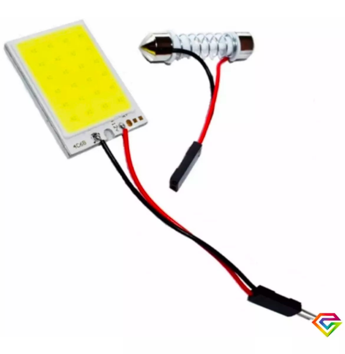 Panel Luz Led Adaptable Auto Cola De Pez Luz Interior