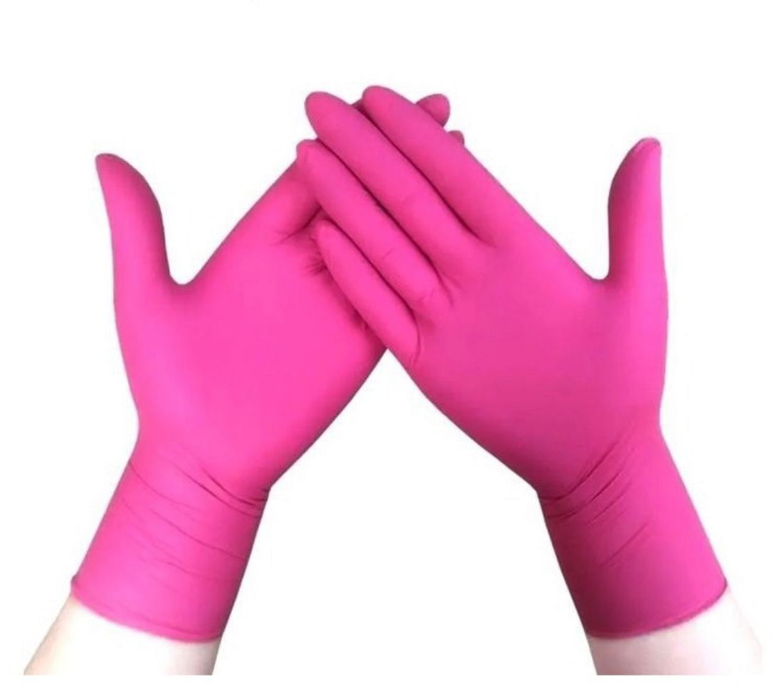 Guantes De Nitrilo Rosado Pink 100 Unidades (50 Pares)