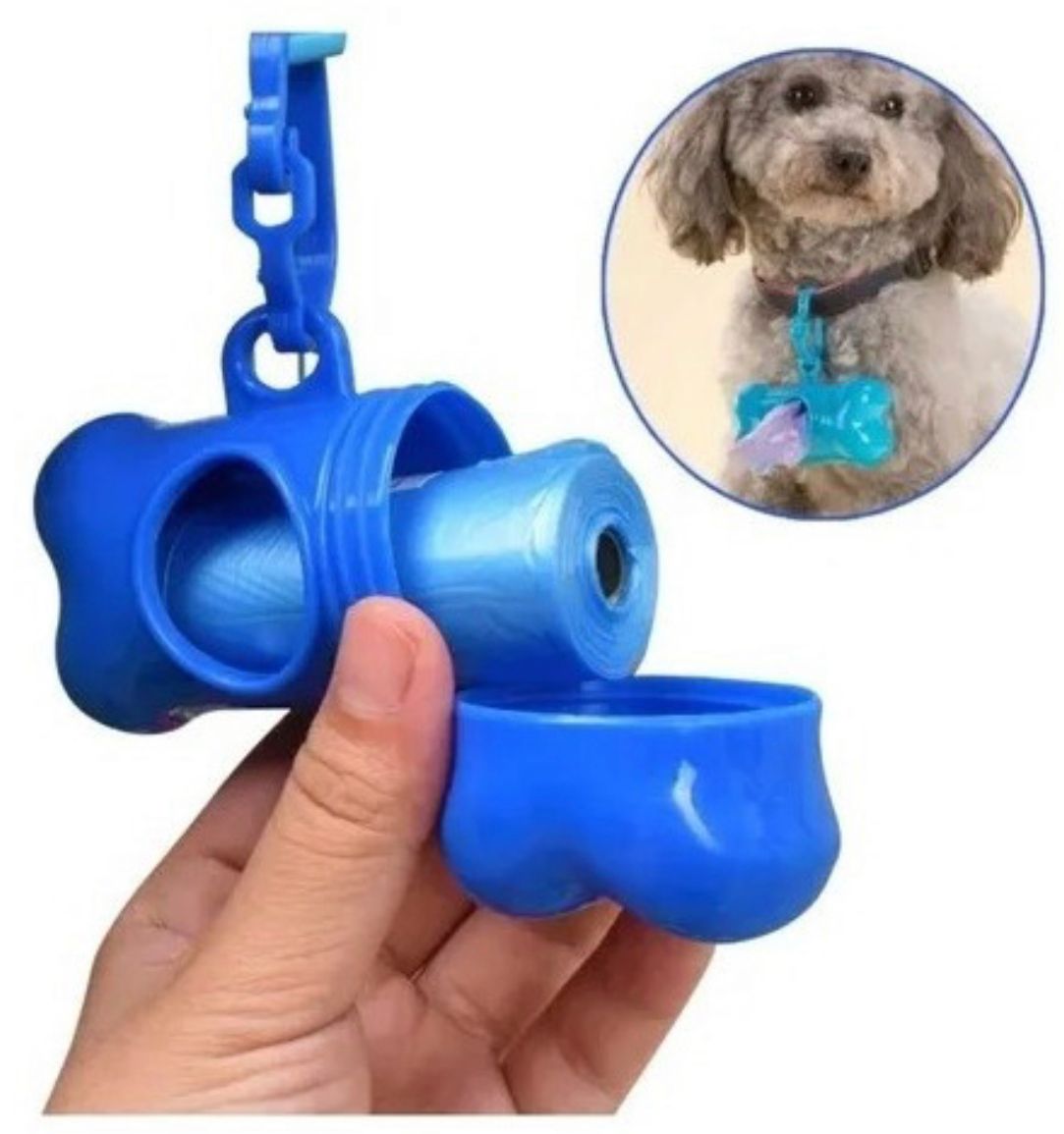 Dispensador Porta Bolsa De Excremento Perro Gato