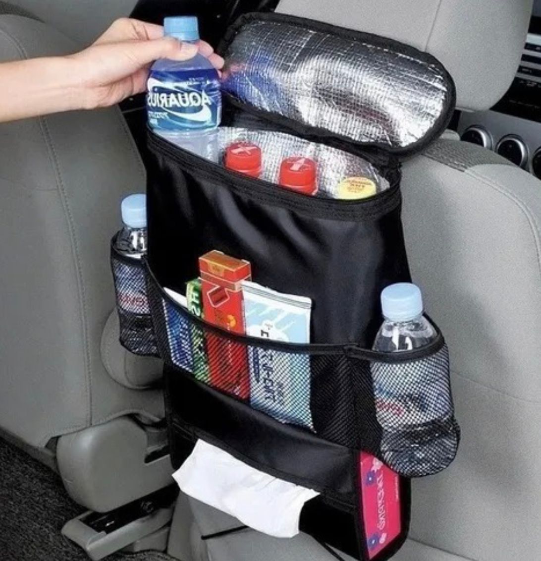 Organizador Para Asiento De Auto Con Compartimiento Térmico