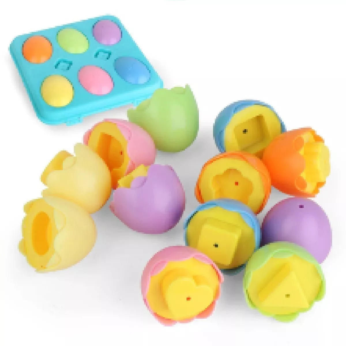 Juguete Para Niños Huevos Montessori Con Colores Y Formas