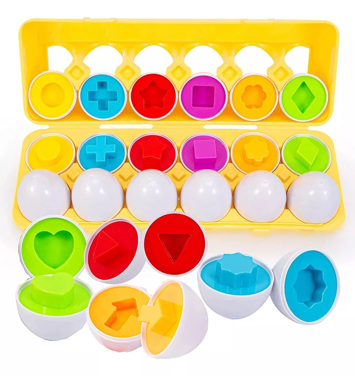 Juguete Para Niños Huevos didáctico Snap Colores Y Formas