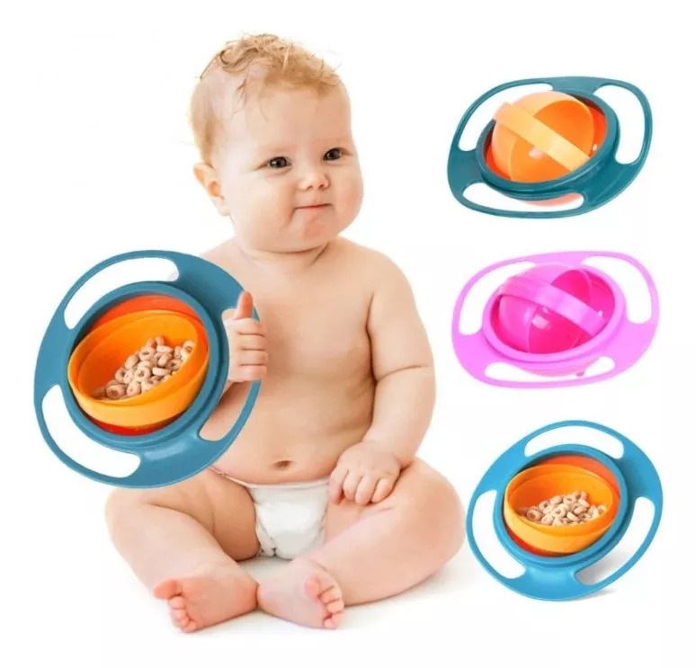 Plato Bowl 360 antiderrame Para Bebé Guagua Antivuelco