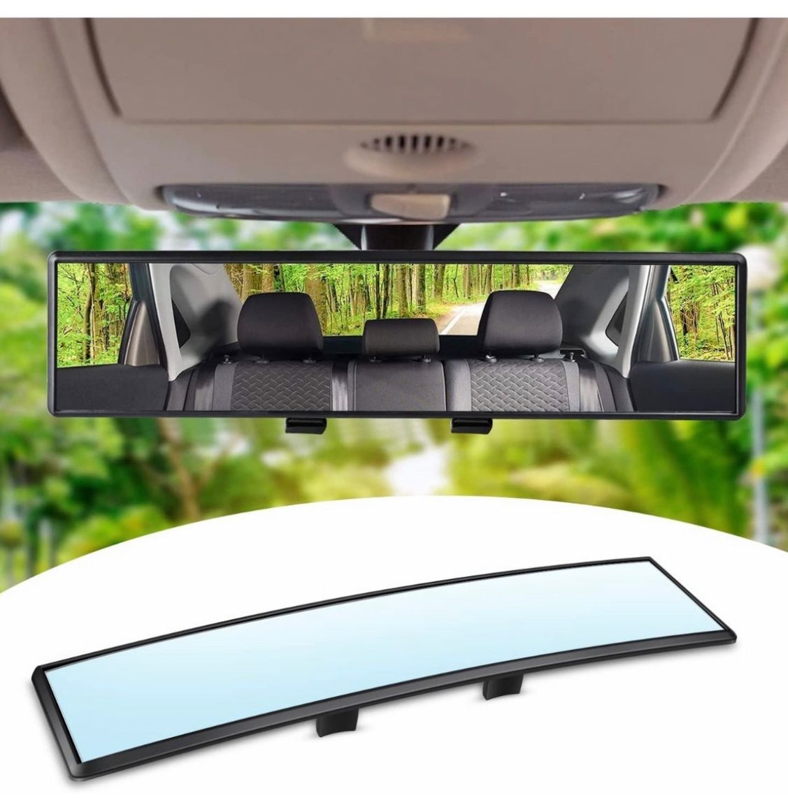 Espejo retrovisor retráctil,Herramienta de limpieza de cristales de  coche,Impermeable Anti-lluvia Anti-niebla Nieve Eliminación de Nieve Espejo  de