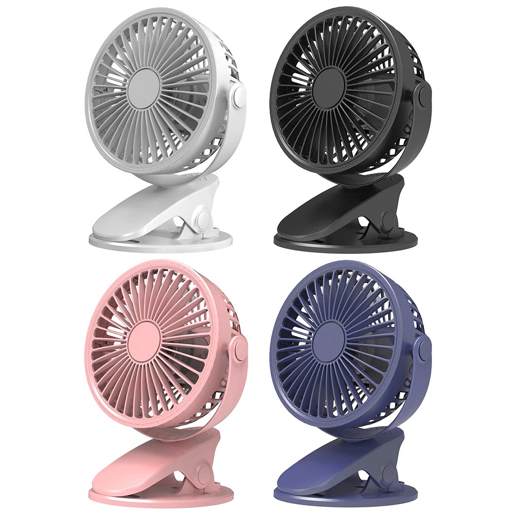 Ventilador de Clip para cochecito, miniventilador USB