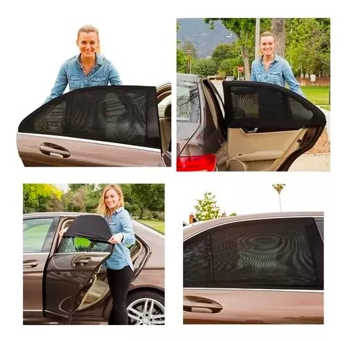 Pack X2 Malla Protector Sol Mosquito Para Ventana Auto