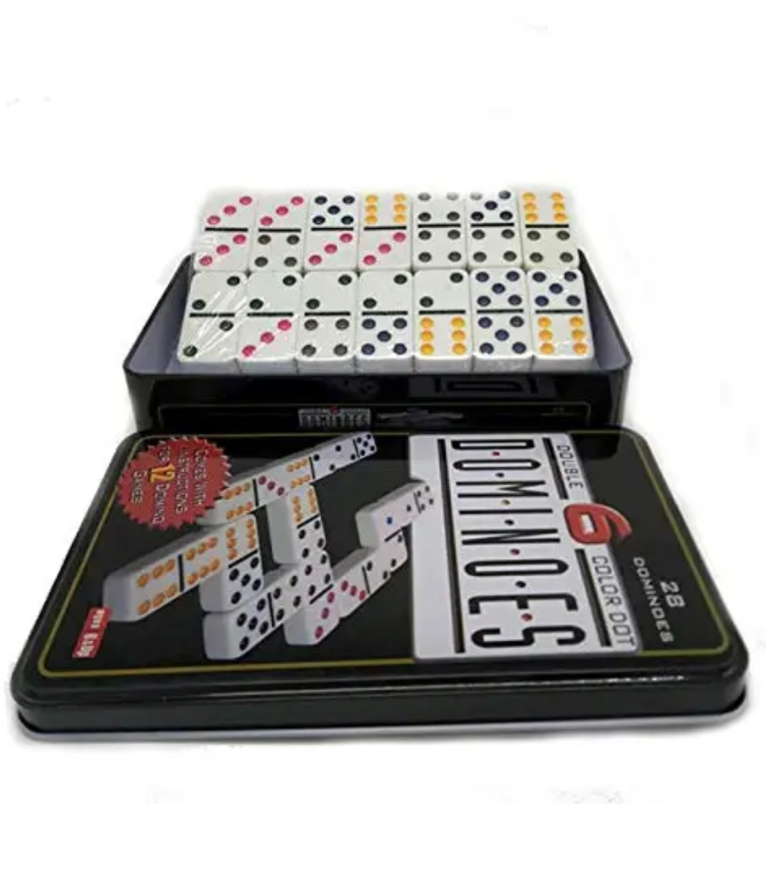 Domino Juego Chancho 6 Caja Metalica Juegos