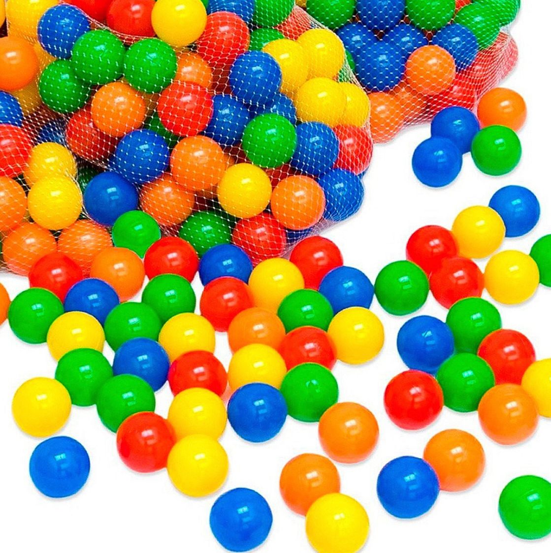 Pack 25 Pelotas Plásticas Para Piscina Colores Surtidos