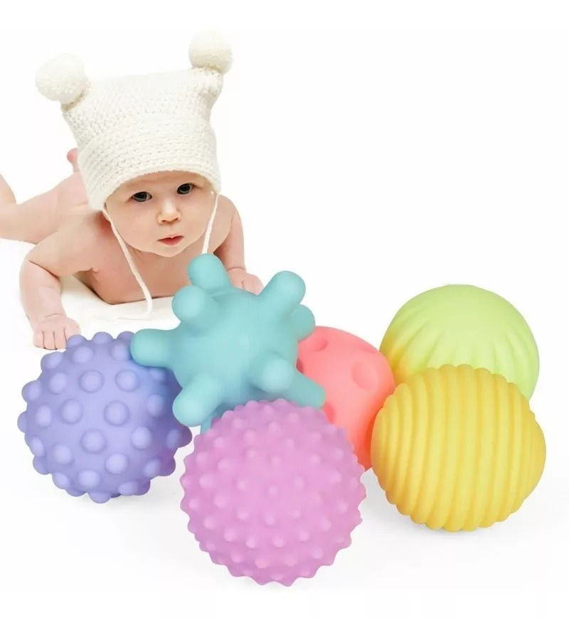 Baby Pelotas Soft Texturadas Con Sonido