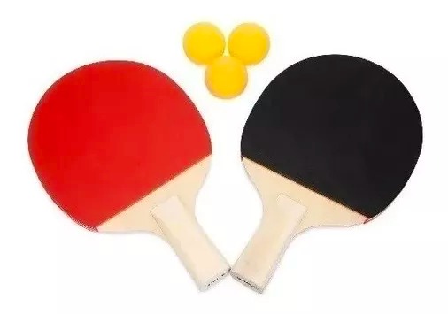Kit Par De Raquetas De Ping Pong Con 3 Pelotas. Practica