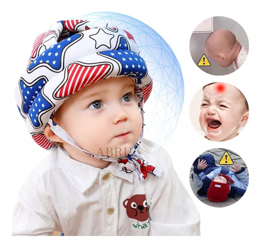 Casco De Seguridad Infantil Para Bebés Con Protector Para Caminar/Flexible  Y Cómodo