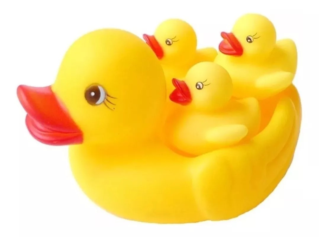 Set Patitos De Hule Para El Baño Niños (4 Unidades)