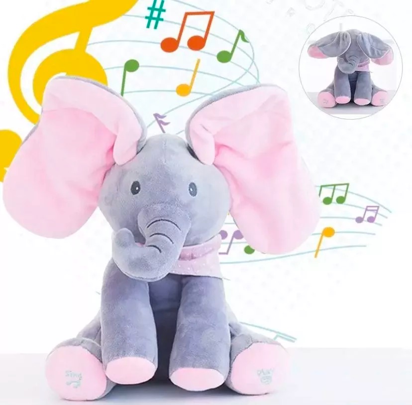 Elefante Musical De Apego Peek A Boo