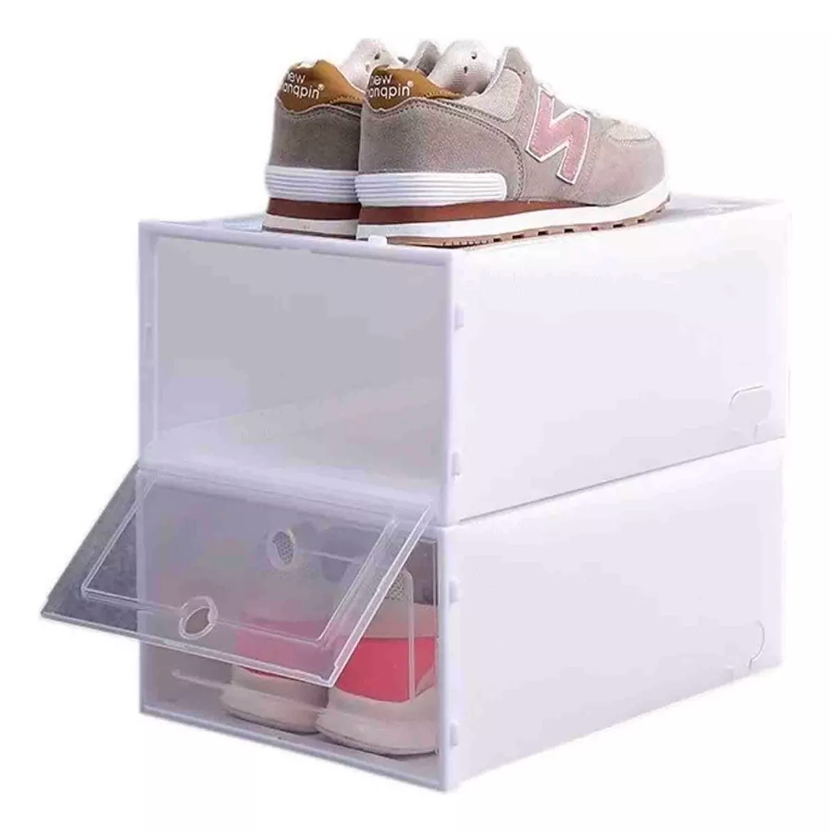 Cajones Organizadores De Zapato Apilable Pack 6 Unidades