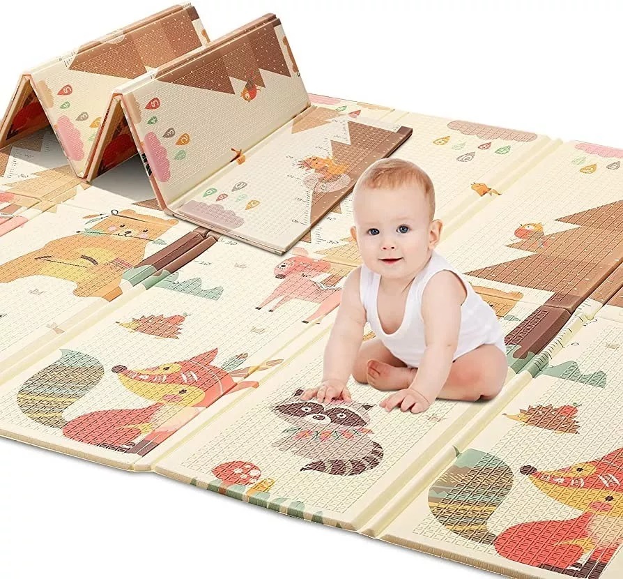 Alfombra Antigolpes Niño Bebe Con Bolso 180x200x1cm Premium