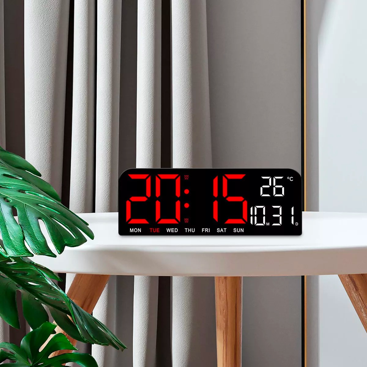 Reloj De Pared Digital Decorativo Led Pantalla