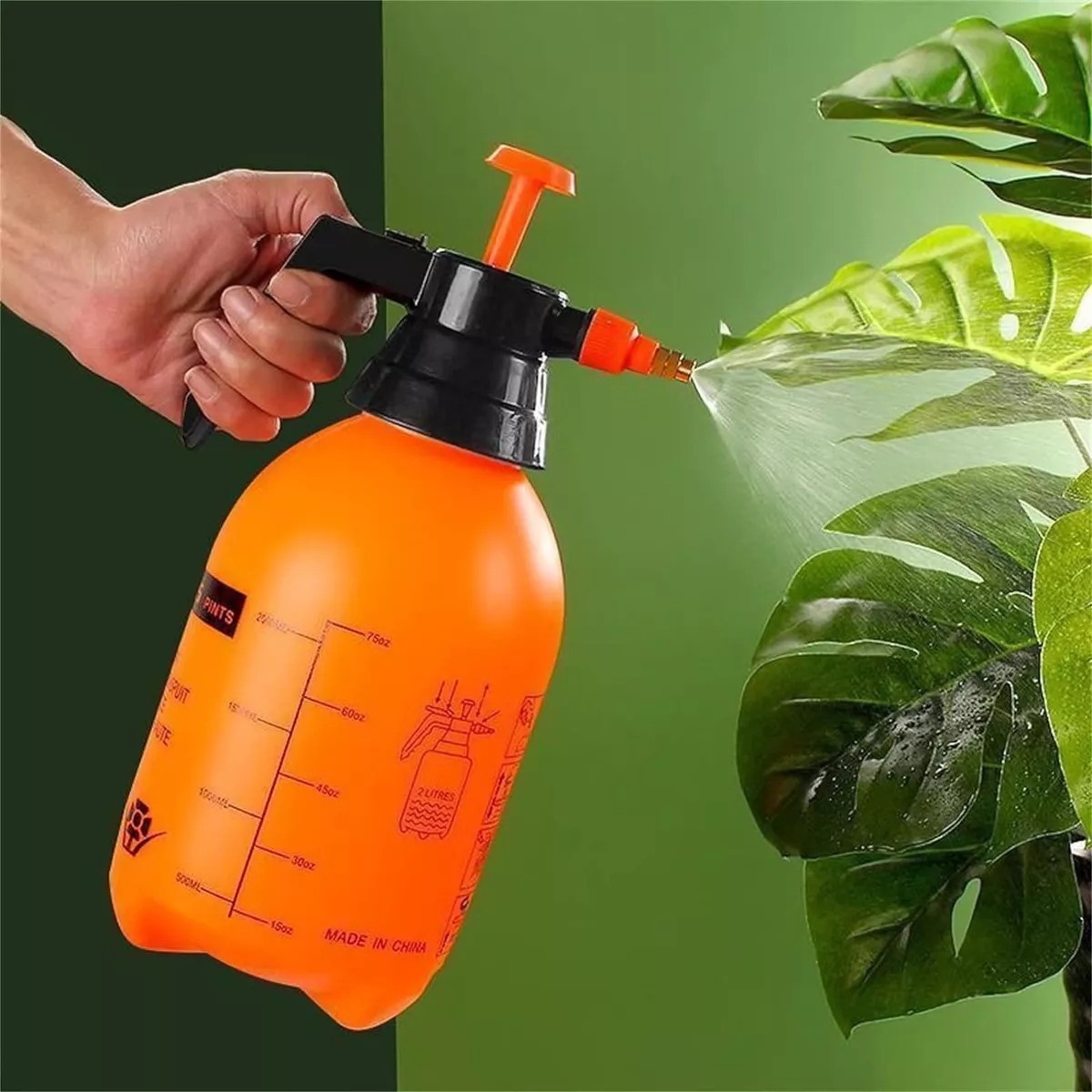 Rociador Pulverizador De Agua Regador Plantas Presion 2 Ltr