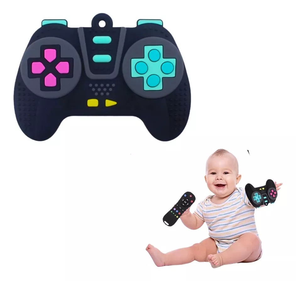 Mordedor Sensorial Silicona Control Joysticks Bebés