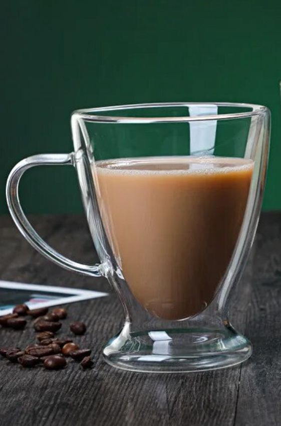 Tazon Café Leche Te Doble Pared 320ml Frio Caliente