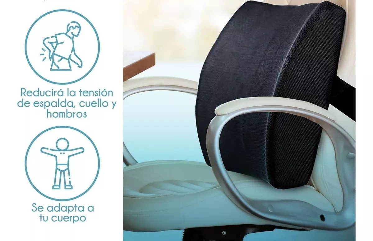 Cojín Lumbar Ortopédico Para Espaldar Soporte Dorsal