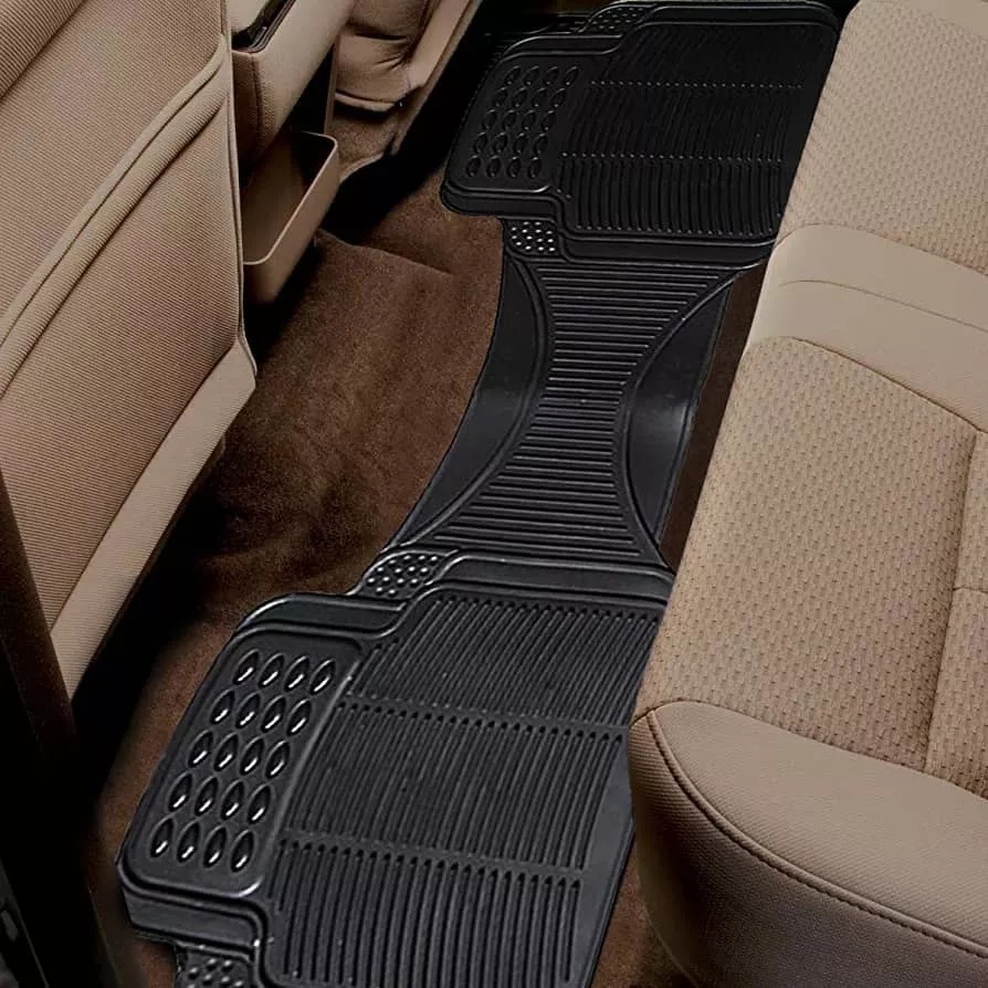 Alfombra 1 Pieza Piso Goma De Autos Universal Tipo Camello