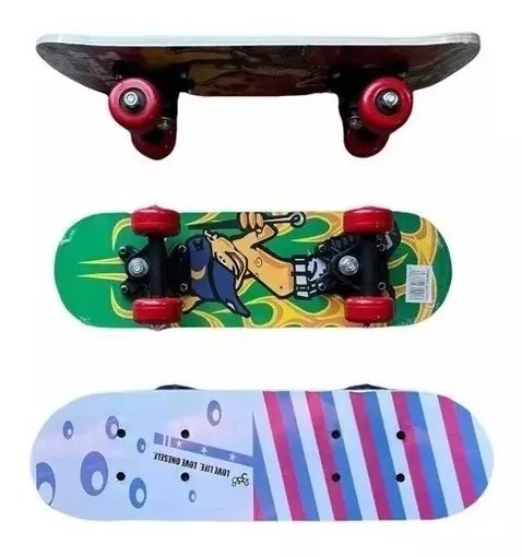 Patineta Skate Para Niños/as Skaters 4 Ruedas