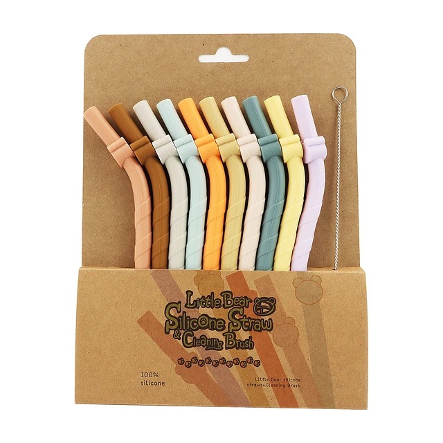 set 10pcs bombillas silicona bebe libre de bpa