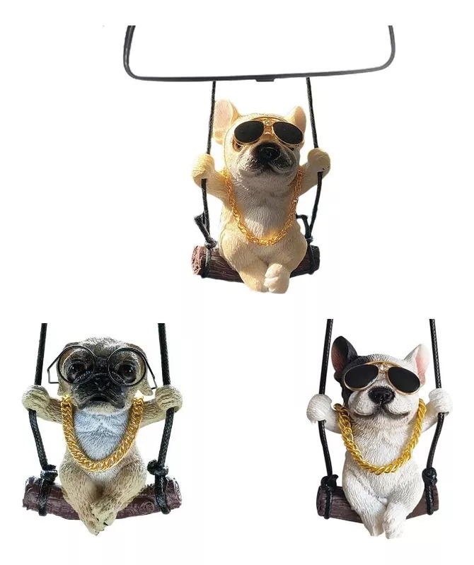 Adorno Colgante Retrovisor De Auto Cachorro Oscilante