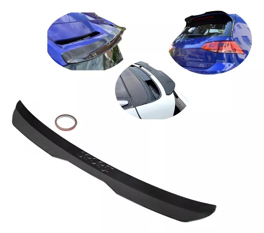 Aleron Lip Spoiler Techo Negro Mate 99cm Auto