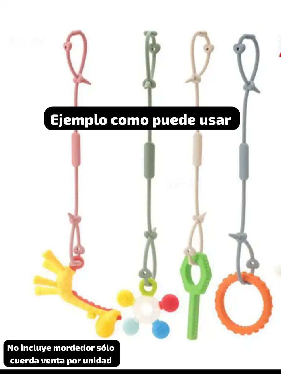 Cadena Para Chupete De Bebé, Correas De Seguridad silicona
