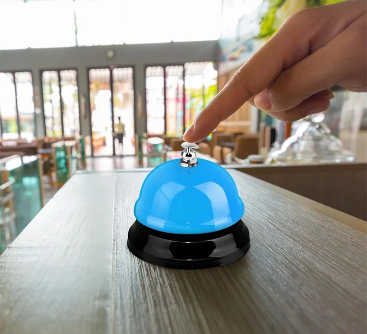 Campanilla De Recepción, Timbre De Mesa Hotel Y Cocinería