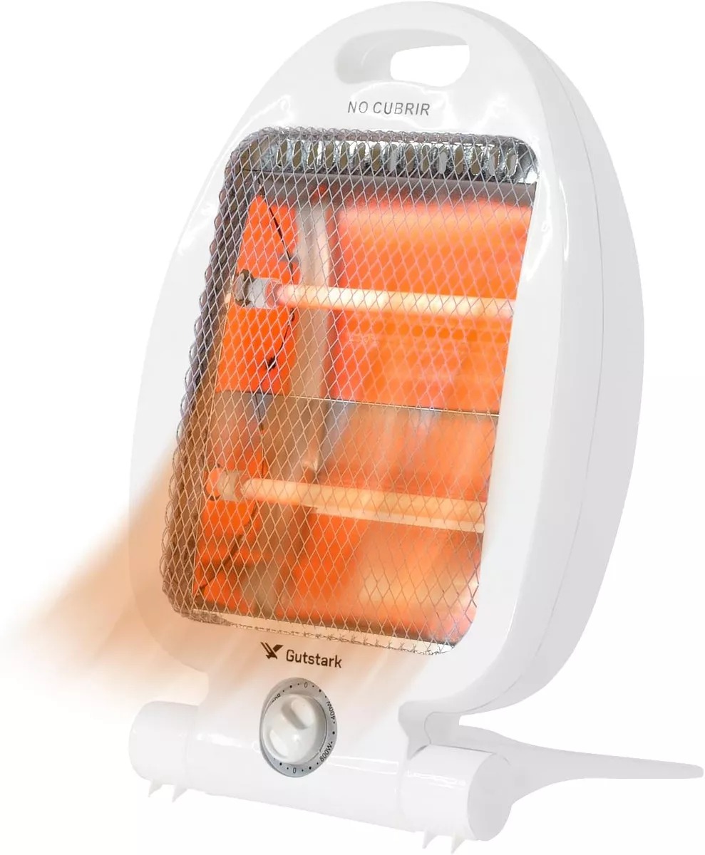 Calentador Eléctrico De Cuarzo Premium Dual Halogeno