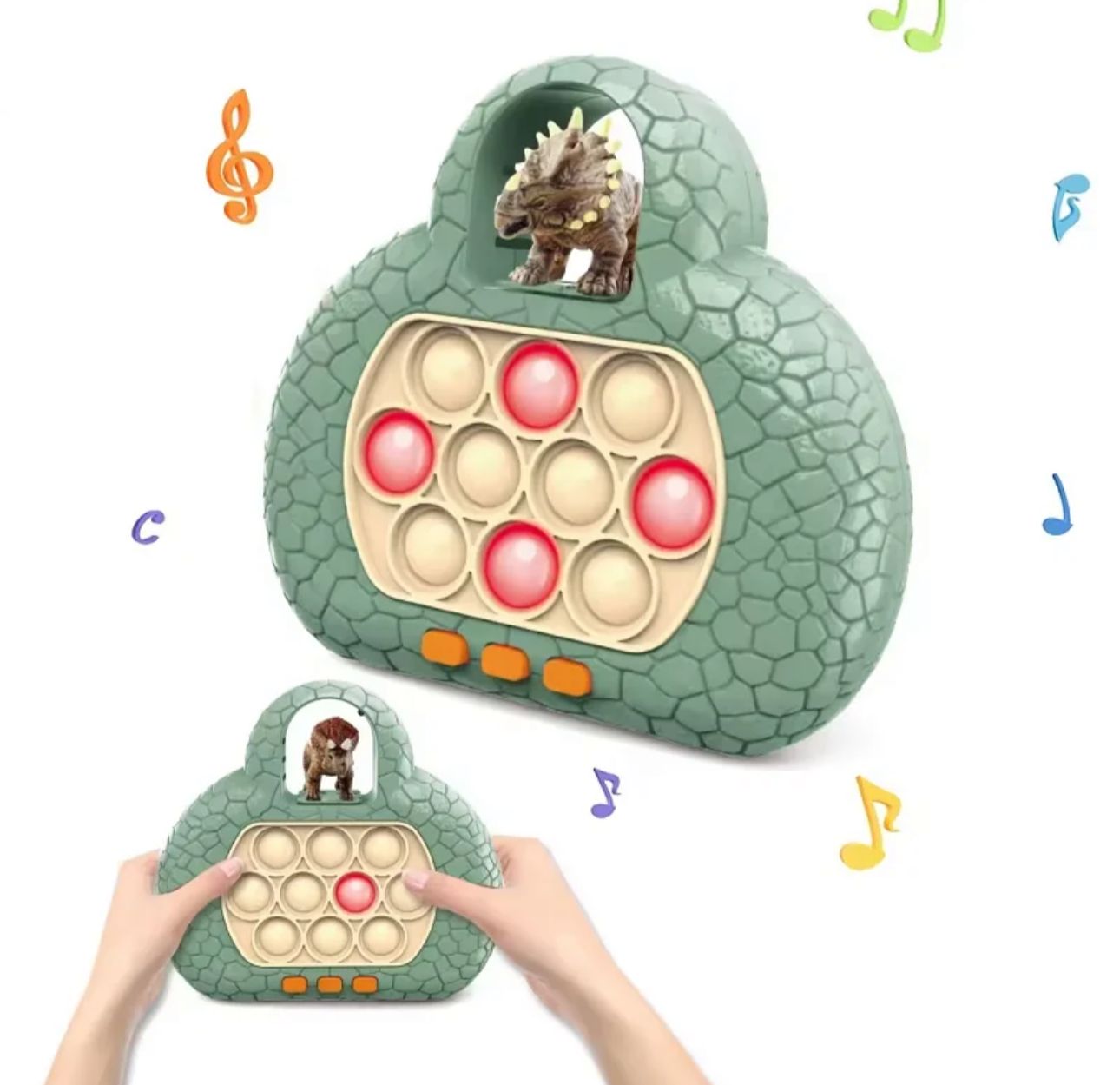 Pop-it Juguete Electrónico Sensorial Antiestrés dino