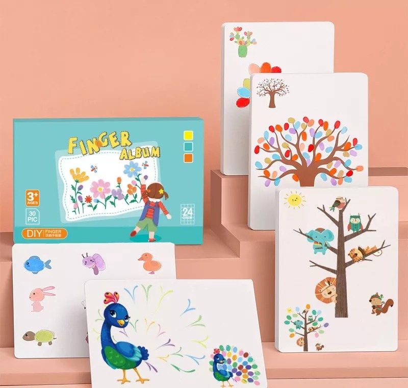 Divertido Kit De Pintura De Dedos, Juego Creativo De Pintura