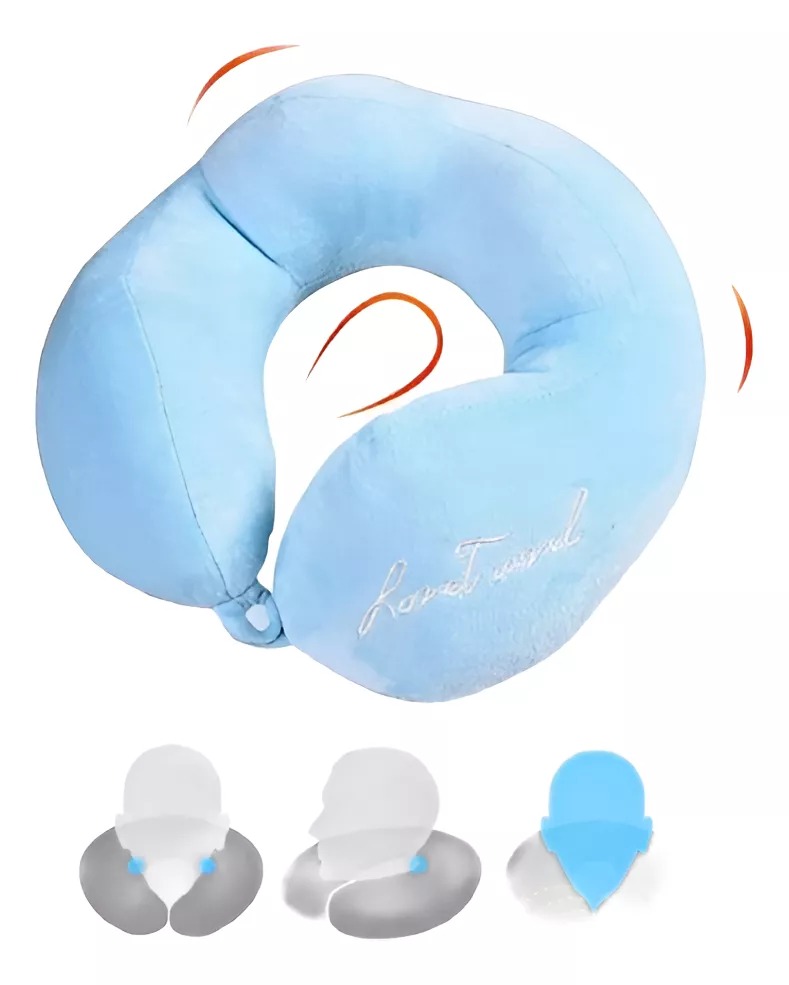 Almohada Cojín Cuello Cervical Viaje Auto Escritorio