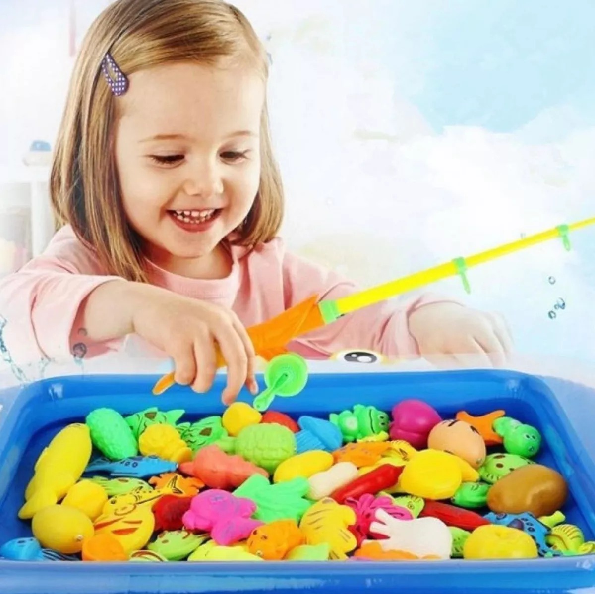 Pesca Milagrosa Piscina Juego 26 Piezas Regalo Full
