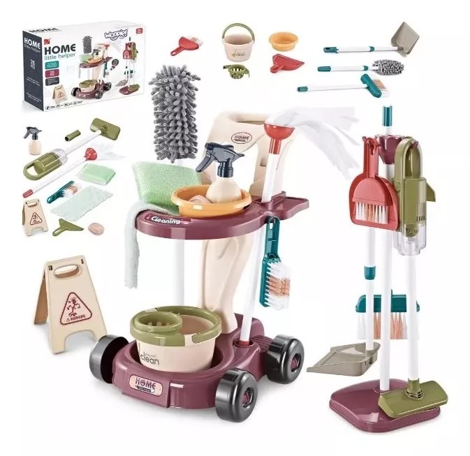 Juguete De Limpieza Para Niños Set De Aseo Didactico 26 Pcs