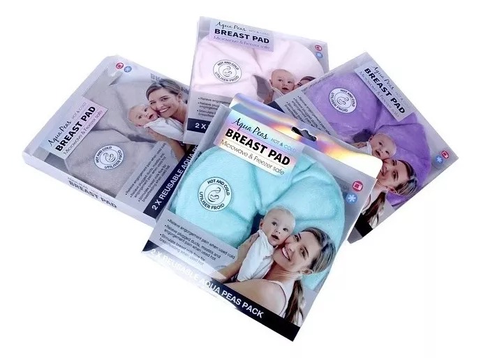 Almohadillas En Gel Para Lactancia Materna, 2 Unid + 2 Funda