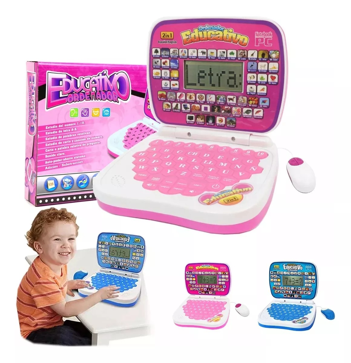 Computador Didáctico Interactivo Para Niños Español-ingles